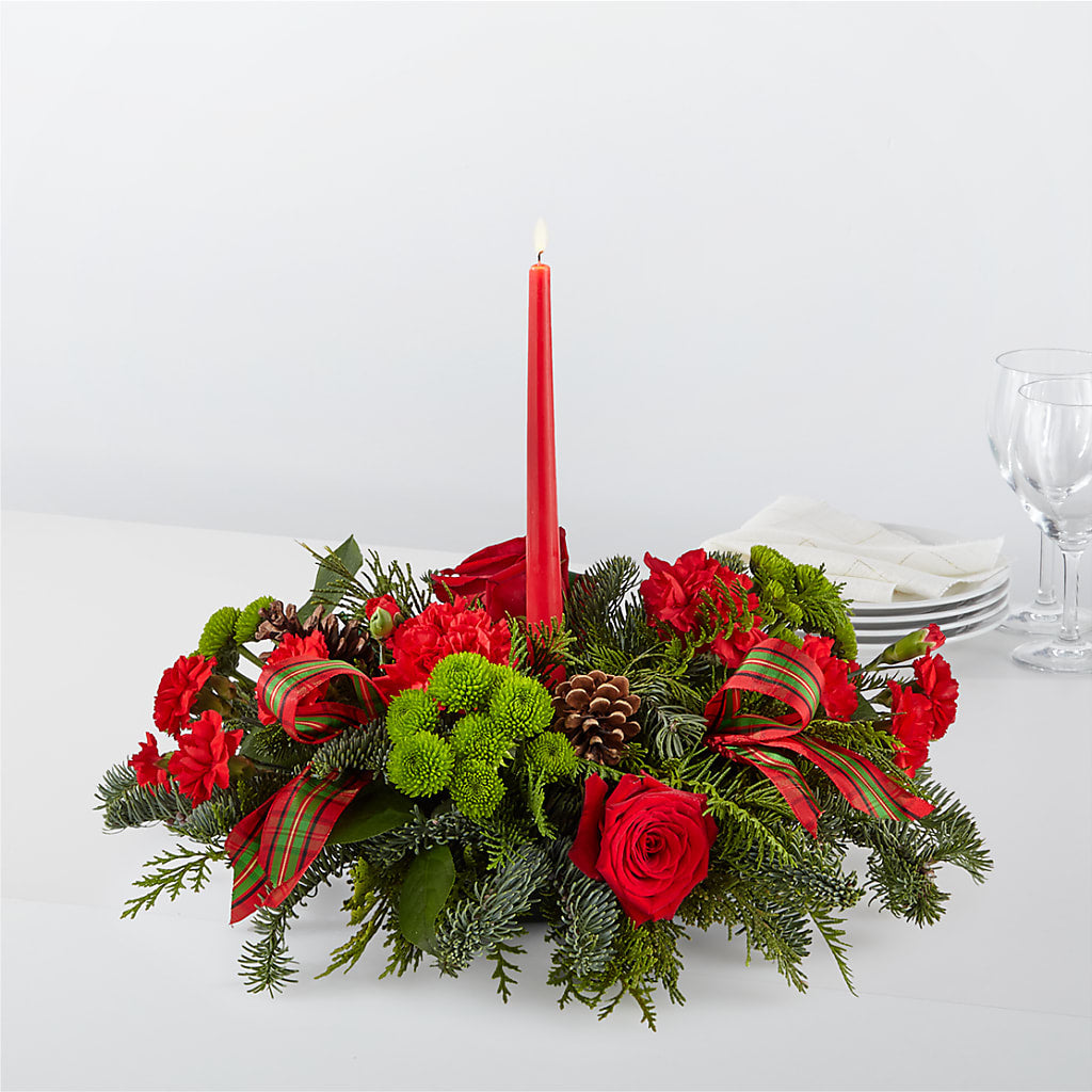 By the Candlelight Centerpiece – POTRATZ FLORAL SHOP & GREENHOUSES, Erie PA