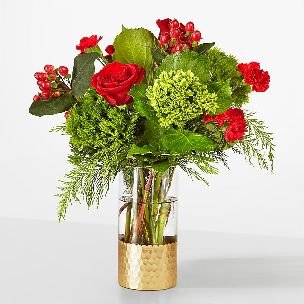 Plaid Throw Bouquet – POTRATZ FLORAL SHOP & GREENHOUSES, Erie PA