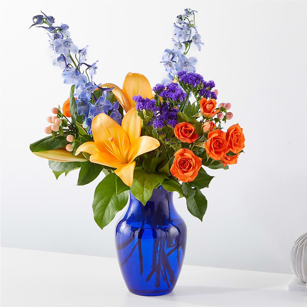 Radiant Citrus Bouquet – POTRATZ FLORAL SHOP & GREENHOUSES, Erie PA