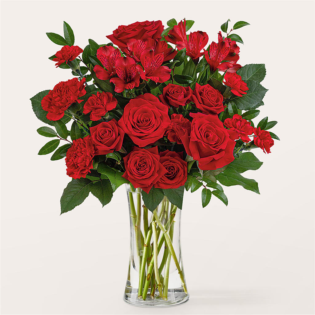 Brilliant Ruby Bouquet – POTRATZ FLORAL SHOP & GREENHOUSES, Erie PA