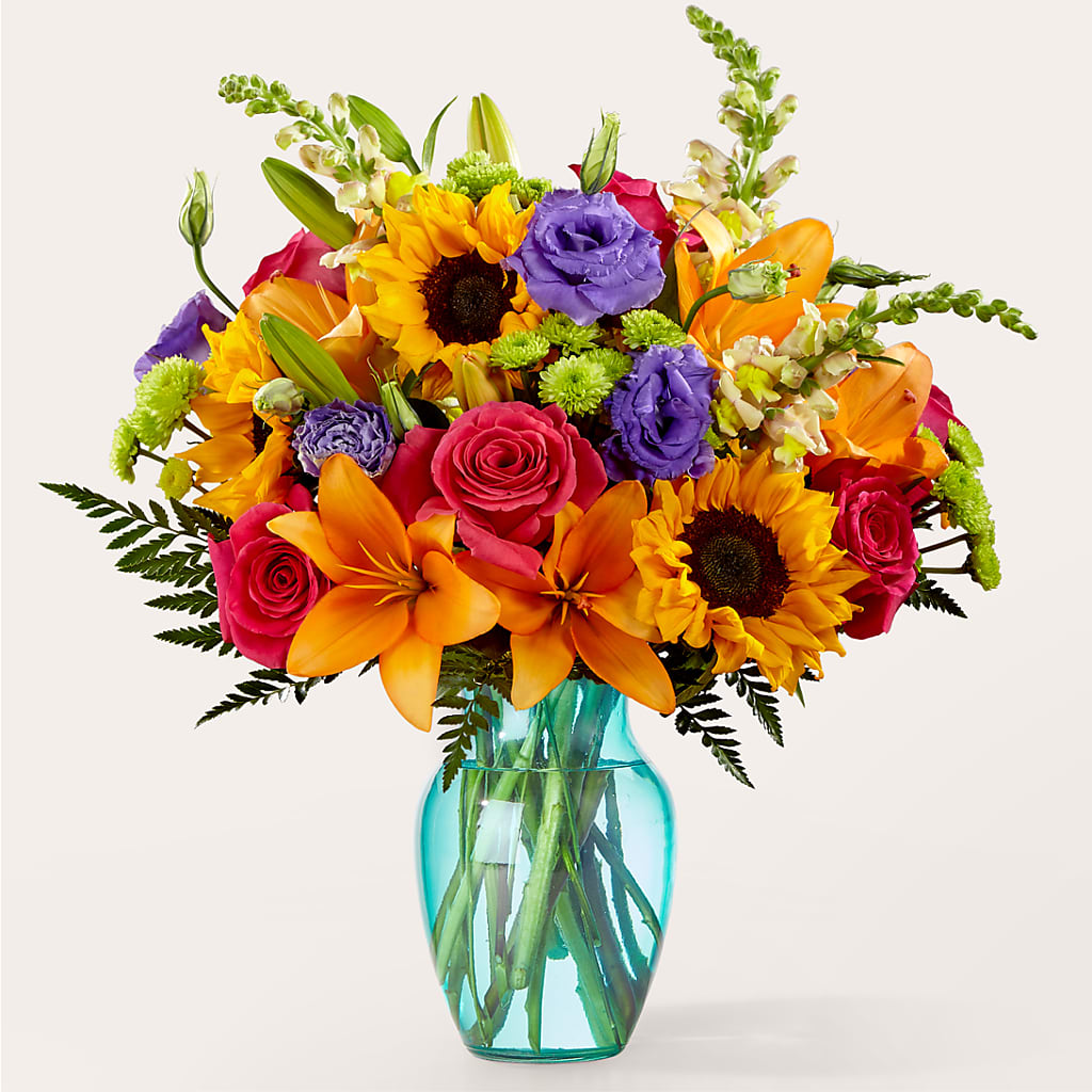 Double Rainbow Bouquet – POTRATZ FLORAL SHOP & GREENHOUSES, Erie PA