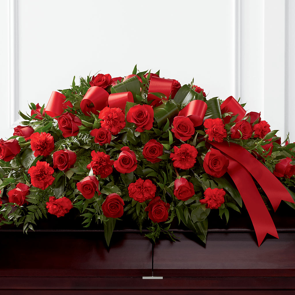 Tribute of Life Casket Spray – POTRATZ FLORAL SHOP & GREENHOUSES, Erie PA