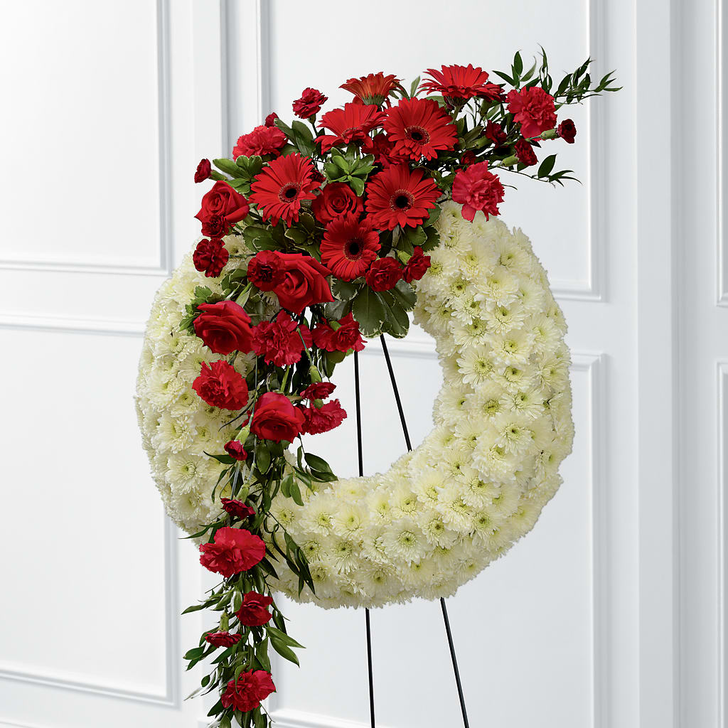 Graceful Tribute Wreath – POTRATZ FLORAL SHOP & GREENHOUSES, Erie PA