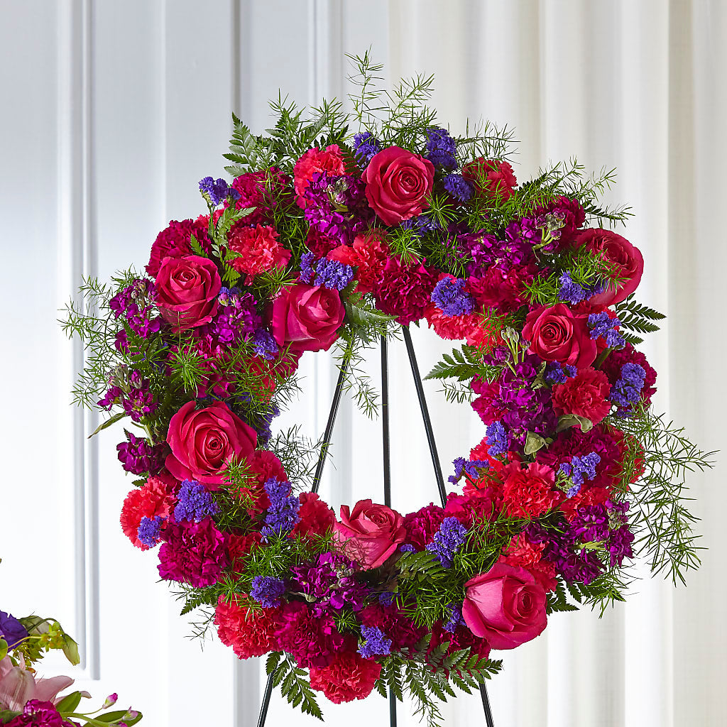 Calming Colors Wreath – POTRATZ FLORAL SHOP & GREENHOUSES, Erie PA