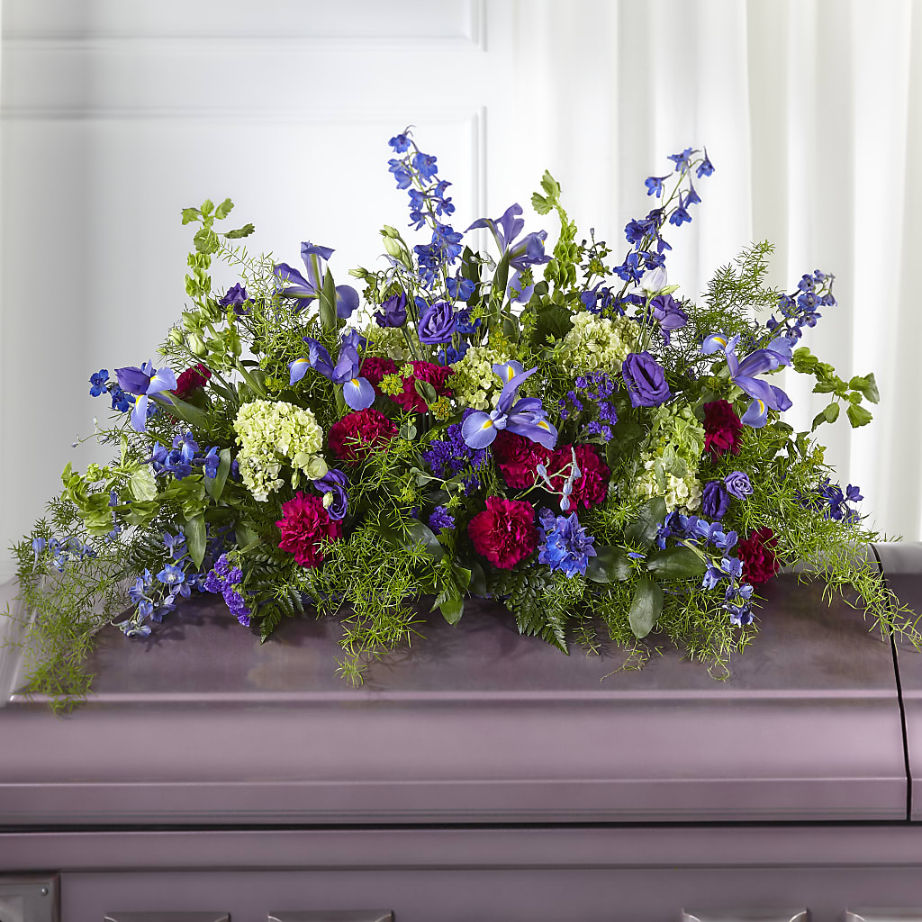 Always Treasured Casket Spray – POTRATZ FLORAL SHOP & GREENHOUSES, Erie PA