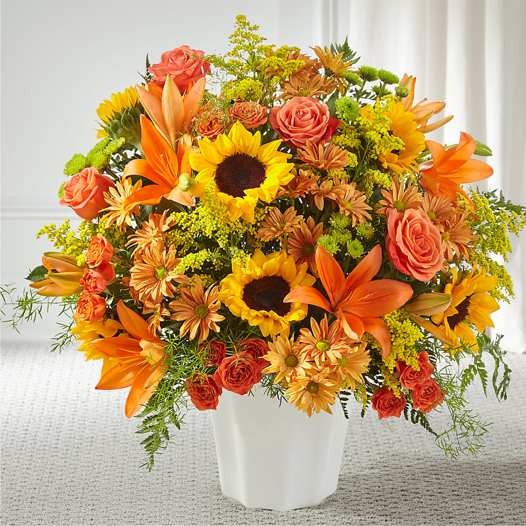 Harvest Thoughts Floor Basket – POTRATZ FLORAL SHOP & GREENHOUSES, Erie PA