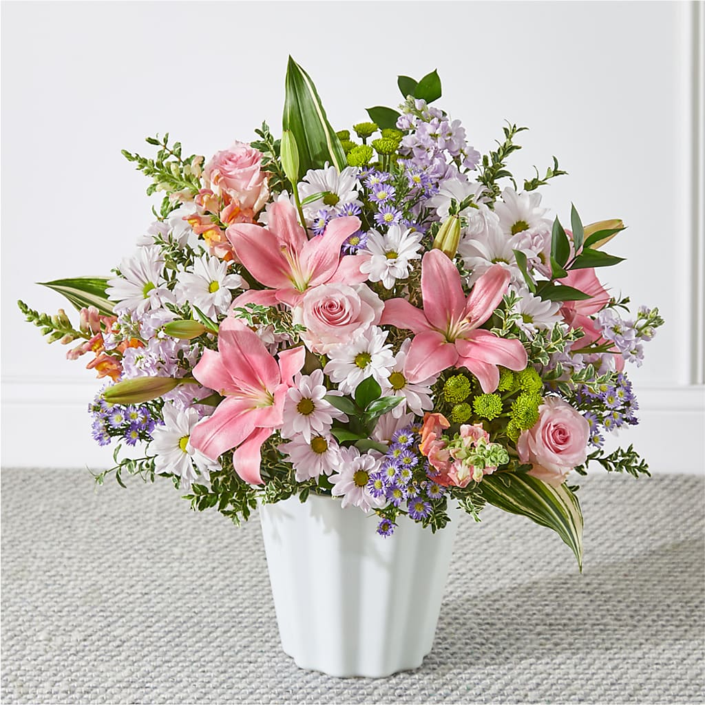 Abundant Compassion Floor Basket – POTRATZ FLORAL SHOP & GREENHOUSES, Erie PA