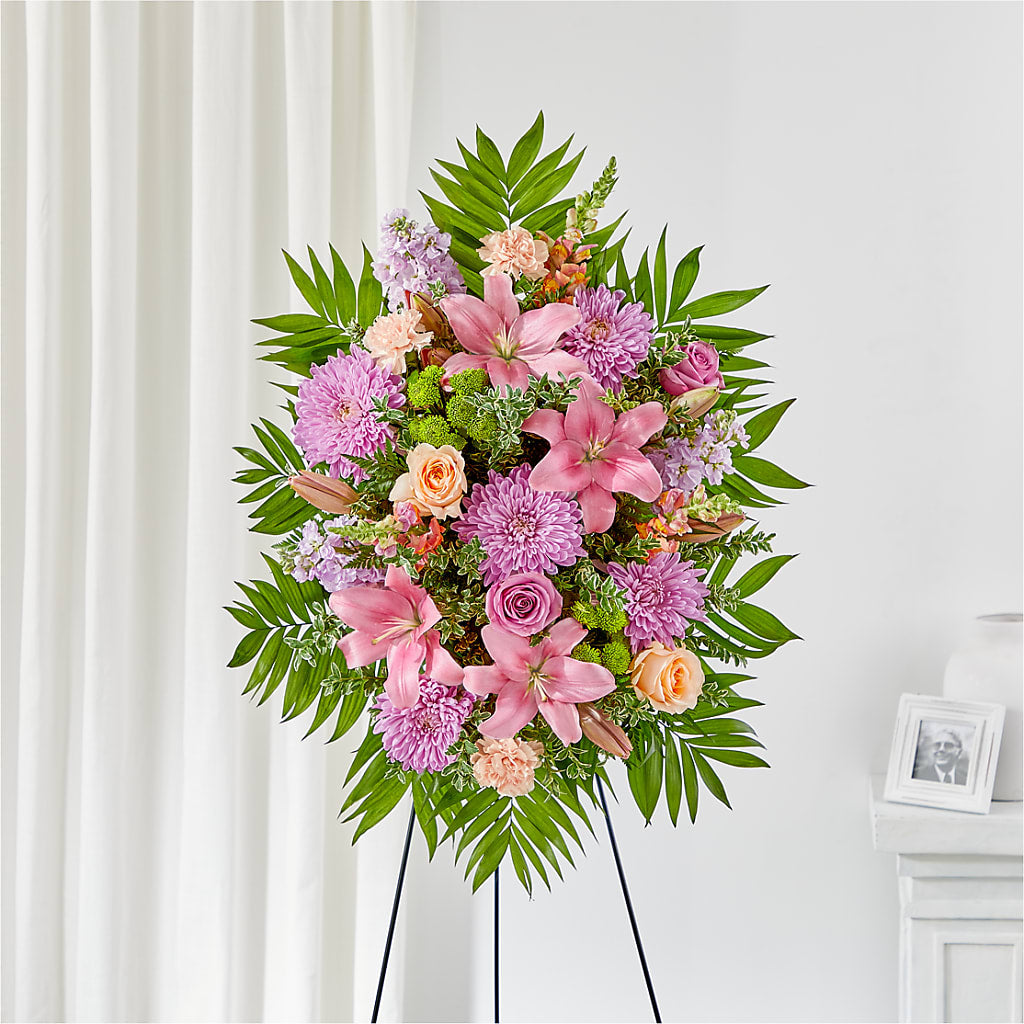 Love & Light Standing Spray – POTRATZ FLORAL SHOP & GREENHOUSES, Erie PA
