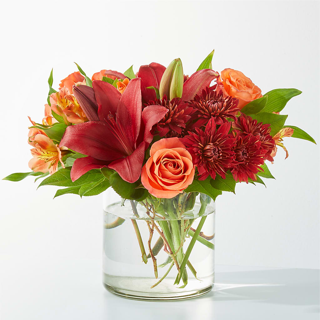 Crimson Leaves Bouquet – POTRATZ FLORAL SHOP & GREENHOUSES, Erie PA