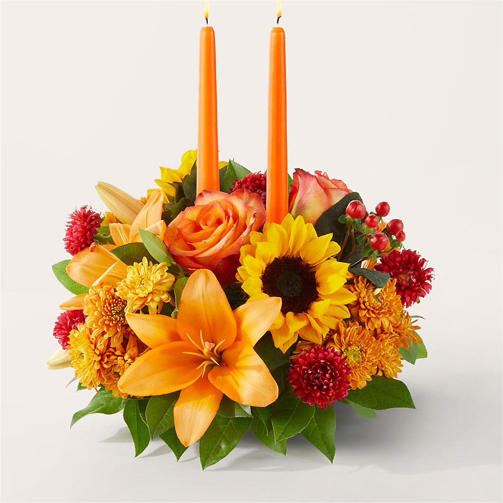 Grateful Centerpiece – POTRATZ FLORAL SHOP & GREENHOUSES, Erie PA