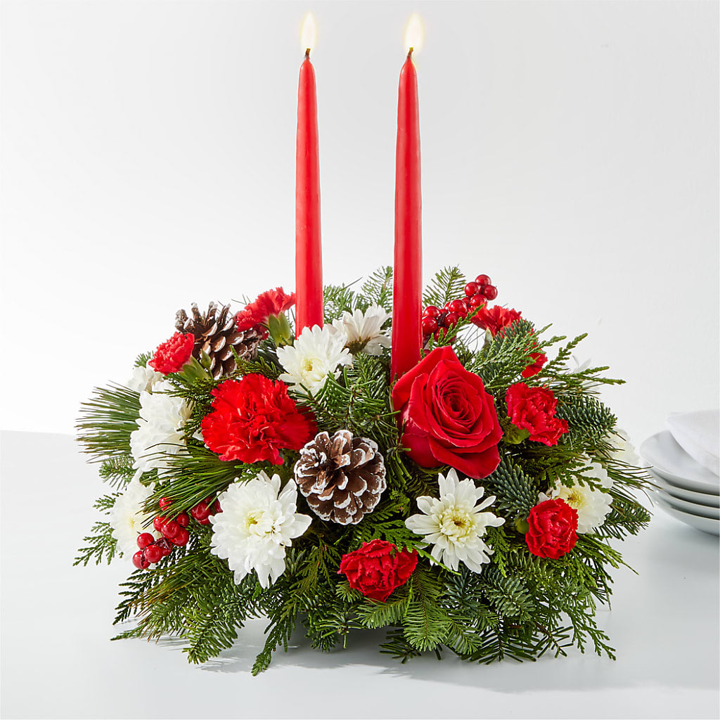 Holiday Soiree Centerpiece – POTRATZ FLORAL SHOP & GREENHOUSES, Erie PA