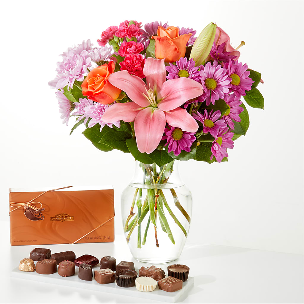 One and Only Bouquet and Chocolate Bundle – POTRATZ FLORAL SHOP & GREENHOUSES, Erie PA
