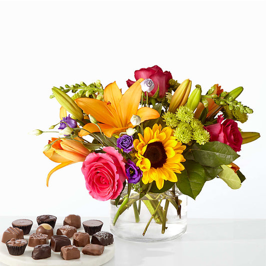 Best Day Bouquet and Chocolate Bundle – POTRATZ FLORAL SHOP & GREENHOUSES, Erie PA
