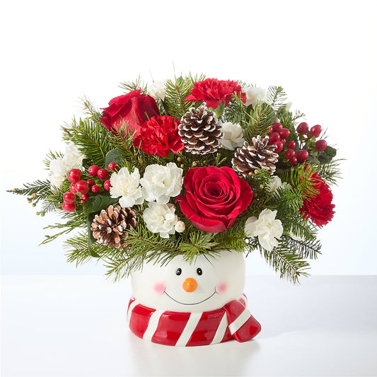 Jolly Snowman Bouquet – POTRATZ FLORAL SHOP & GREENHOUSES, Erie PA