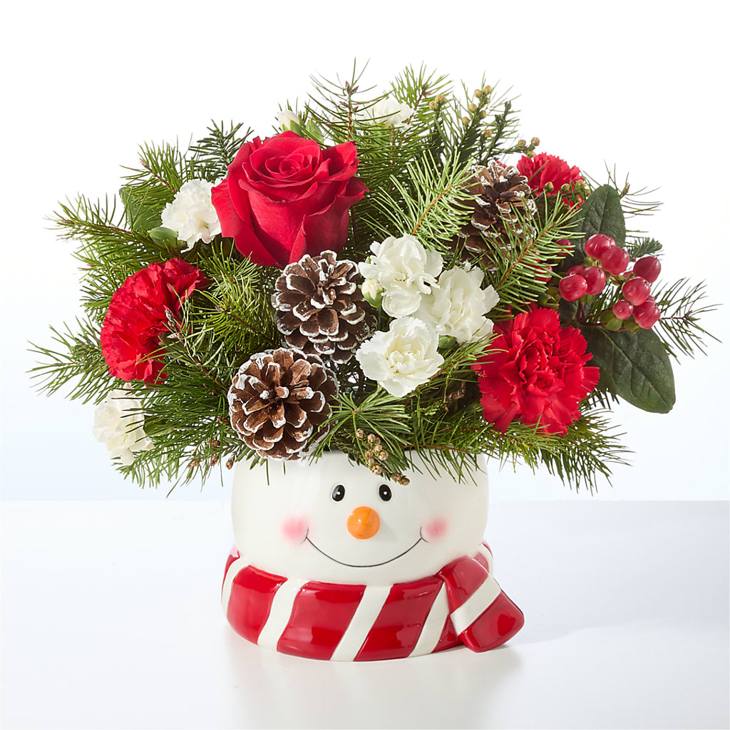 Jolly Snowman Bouquet – POTRATZ FLORAL SHOP & GREENHOUSES, Erie PA