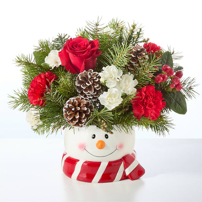 Jolly Snowman Bouquet – POTRATZ FLORAL SHOP & GREENHOUSES, Erie PA