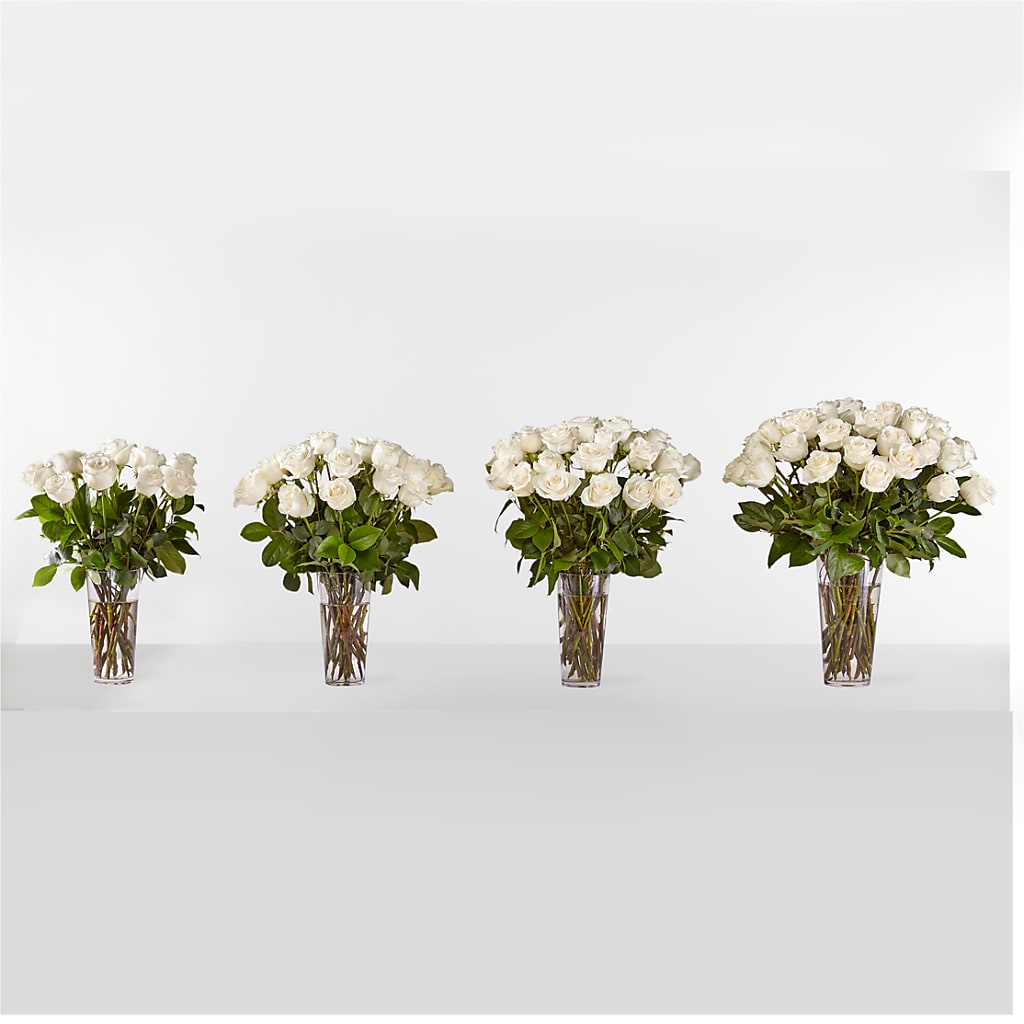 Long Stem White Rose Bouquet – POTRATZ FLORAL SHOP & GREENHOUSES, Erie PA