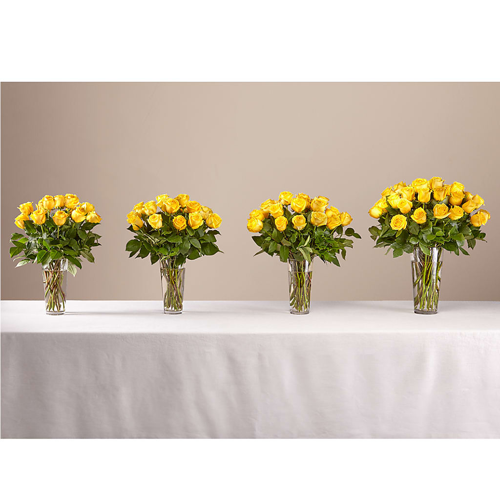 Long Stem Yellow Rose Bouquet – POTRATZ FLORAL SHOP & GREENHOUSES, Erie PA