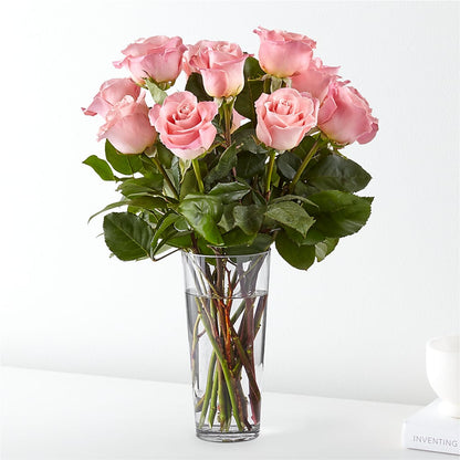 Long Stem Pink Rose Bouquet – POTRATZ FLORAL SHOP & GREENHOUSES, Erie PA