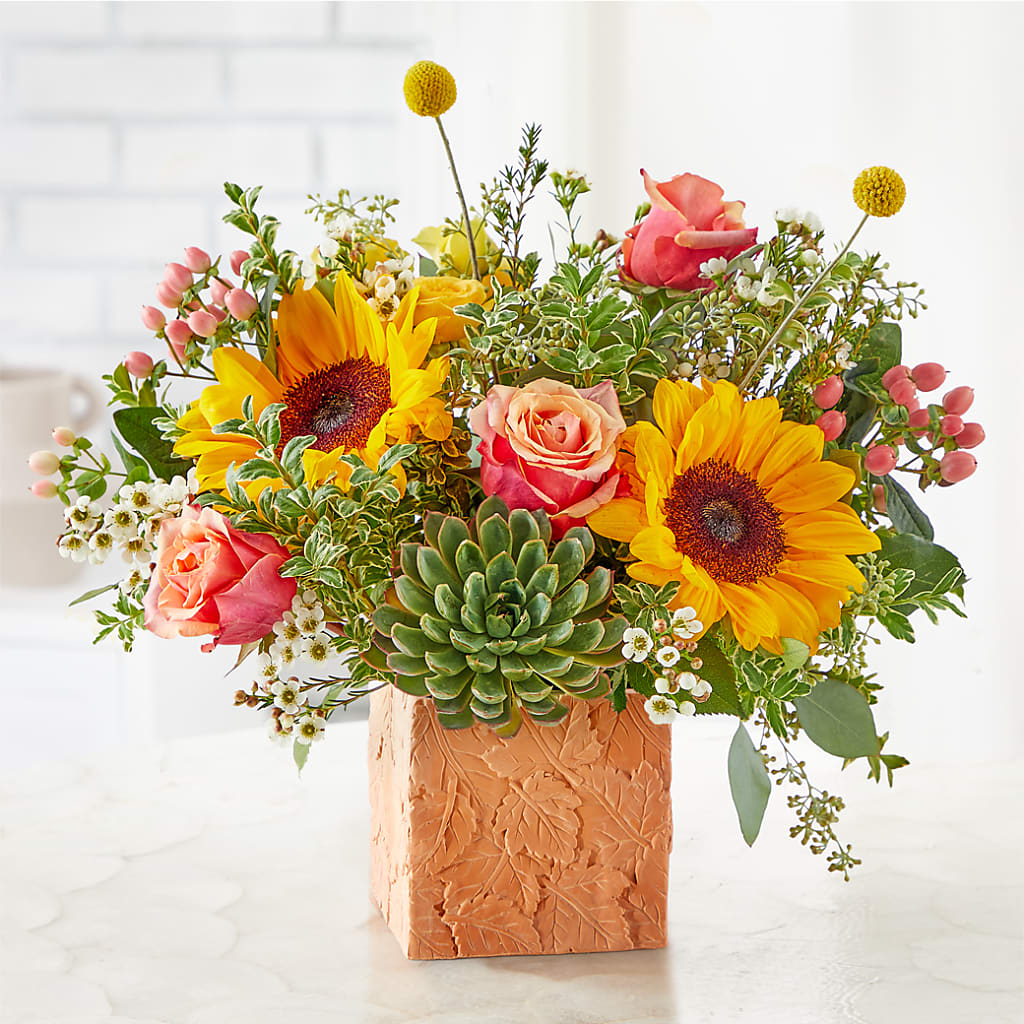 Sunflower Season Bouquet – POTRATZ FLORAL SHOP & GREENHOUSES, Erie PA