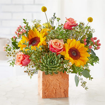 Sunflower Season Bouquet – POTRATZ FLORAL SHOP & GREENHOUSES, Erie PA