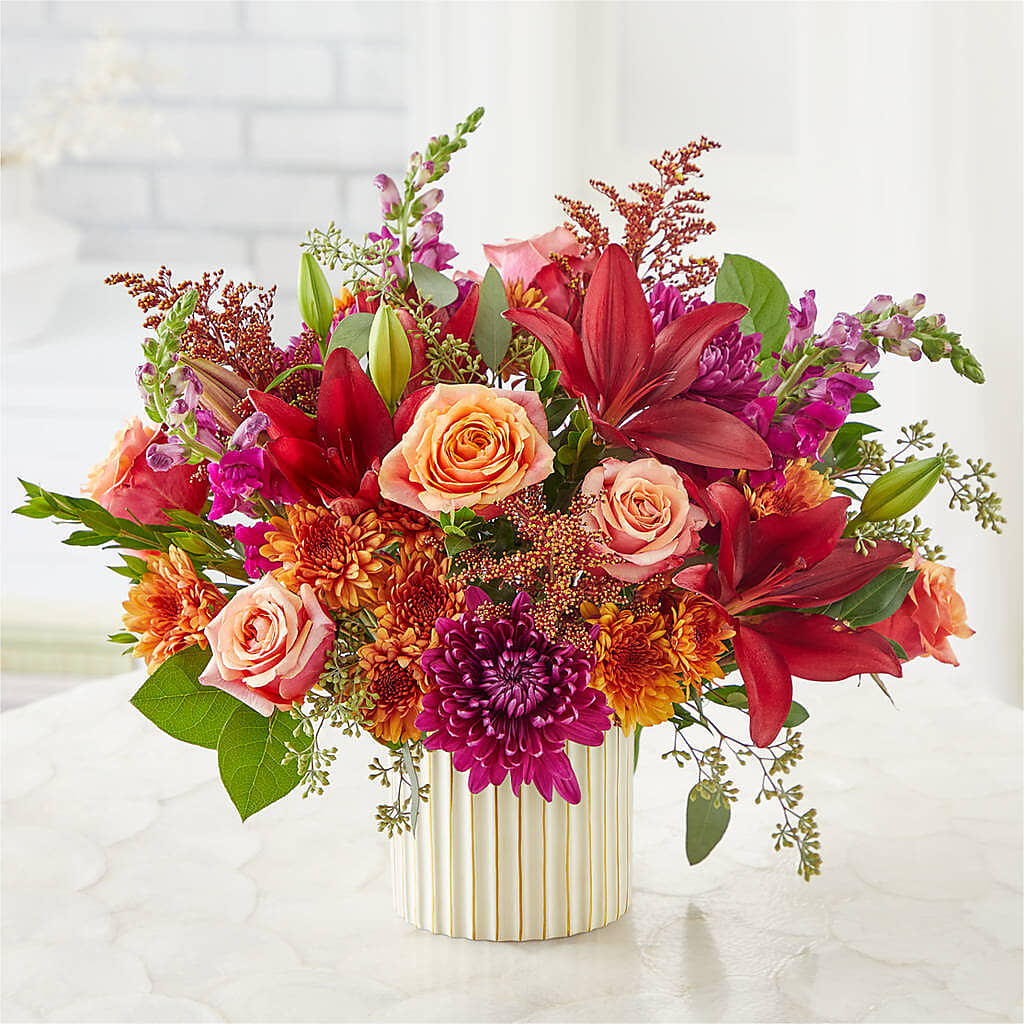 Burgundy Landscape Bouquet – POTRATZ FLORAL SHOP & GREENHOUSES, Erie PA