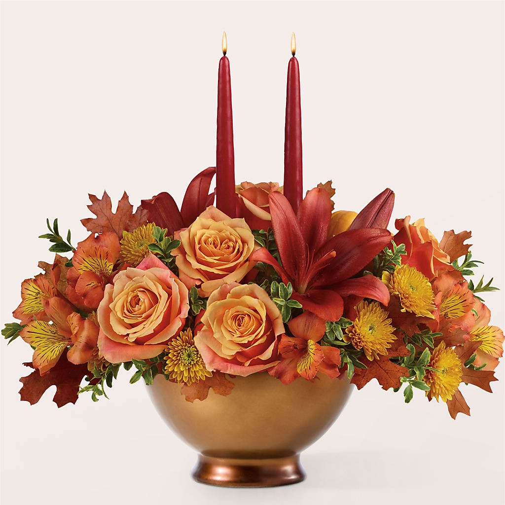 Harvest Table Centerpiece – POTRATZ FLORAL SHOP & GREENHOUSES, Erie PA
