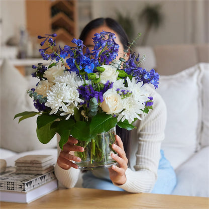 Cerulean Waves Bouquet – POTRATZ FLORAL SHOP & GREENHOUSES, Erie PA