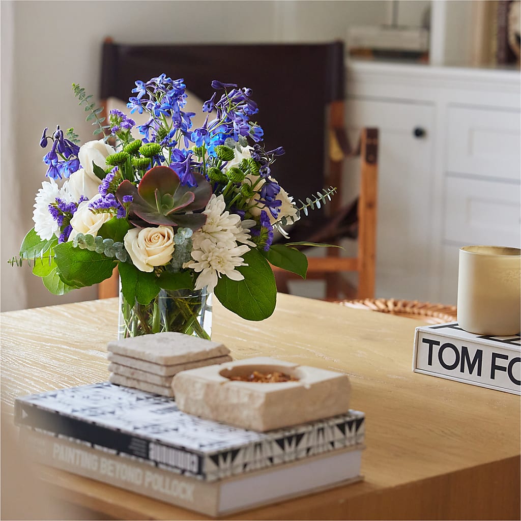 Cerulean Waves Bouquet – POTRATZ FLORAL SHOP & GREENHOUSES, Erie PA