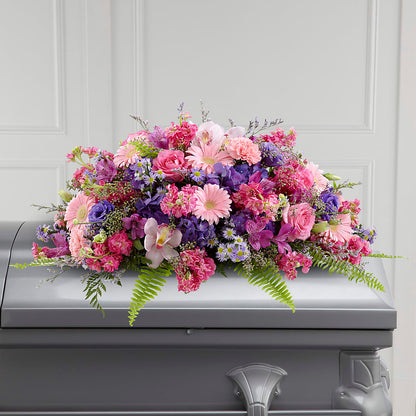 Glorious Garden Casket Spray – POTRATZ FLORAL SHOP & GREENHOUSES, Erie PA