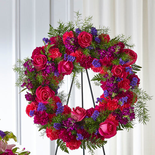 Calming Colors Wreath – POTRATZ FLORAL SHOP & GREENHOUSES, Erie PA