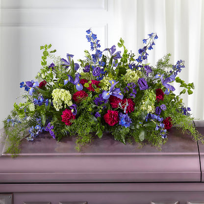 Always Treasured Casket Spray – POTRATZ FLORAL SHOP & GREENHOUSES, Erie PA