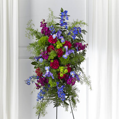 Heavenly Skies Standing Spray – POTRATZ FLORAL SHOP & GREENHOUSES, Erie PA