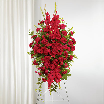 From the Heart Standing Spray – POTRATZ FLORAL SHOP & GREENHOUSES, Erie PA