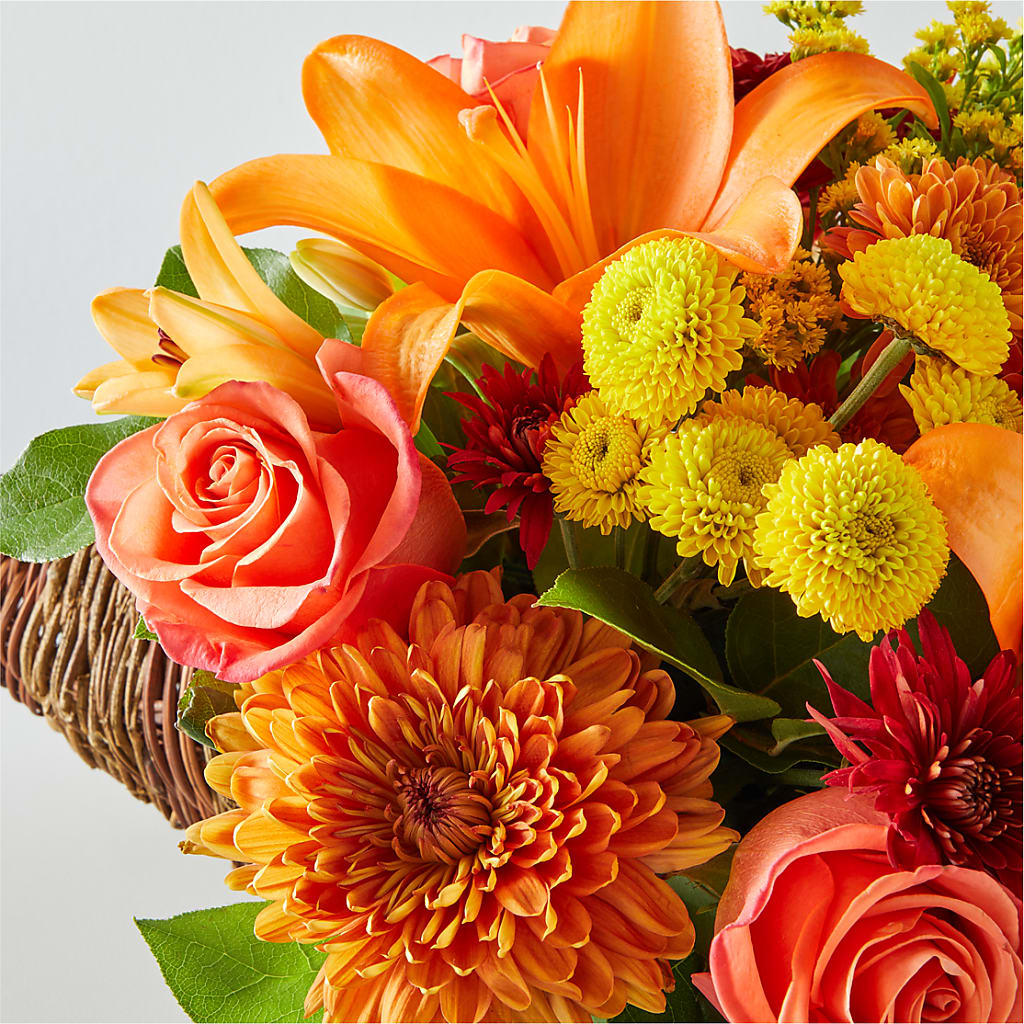 Bouquet of Blessings Cornucopia – POTRATZ FLORAL SHOP & GREENHOUSES, Erie PA
