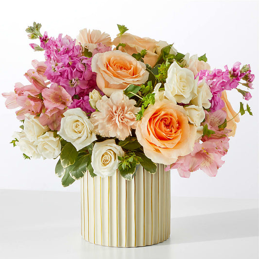 Paradise Bouquet with Ivory Vase – POTRATZ FLORAL SHOP & GREENHOUSES, Erie PA