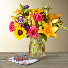 Load image into Gallery viewer, Best Day Bouquet &amp; Lovepop® Birthday Pop-Up Card
